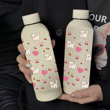 1 szt. 500 ml Tulipan, Czerwona Róża, Wzór Wiśniowy Stal nierdzewna Podwójne ścianki Kubek do kawy z izolacją próżniową, Kubek do zimnych napojów, Kubek podróżny, Nadaje się do przechowywania trufli i czekolady, Świetny prezent dla dziewczyny, Boże Narodzenie - Wielokolorowe - Zobacz 11