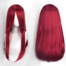 Karida 60cm/24inch Extra Long Straight Synthetic Hair Wig With Bangs, Colorful, Suitable For Daily Use, Cosplay, Halloween, Christmas, St. Patrick's Day And Other Costume Parties - Multicolor - View 11