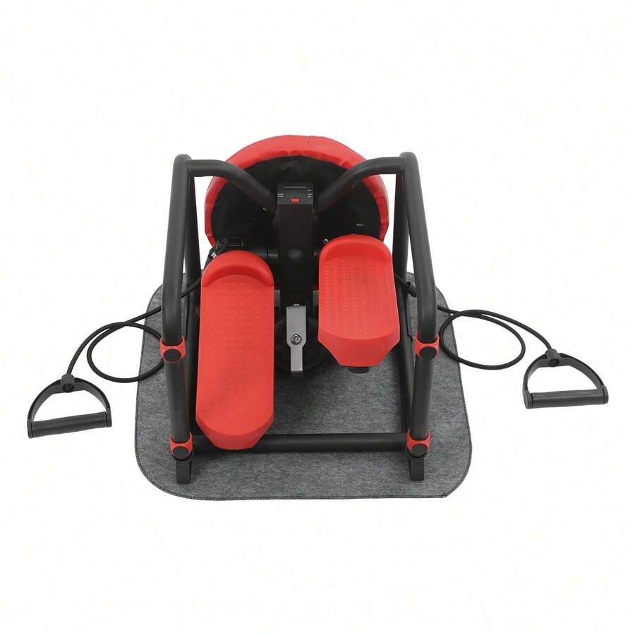 SENDERPICK Stepper For Home Mini Sport Stepper Multi-Function Stepper With Seat - Black and Red - View 1
