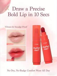 ETUDE Love Mark Matte Lip Gloss, High-End Matte Texture, Long-Lasting Color, Magic Tool For Fair Skin - #03 Apple Candy - View 7
