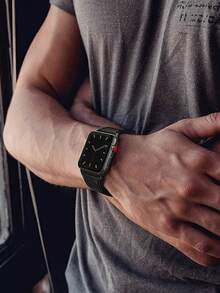 1 dây đeo da mềm, tương thích với Apple Watch Ultra 3/2/1 SE, S11/S10/S9/S8/S7/S6/S5/S4/S3/S2/S1 Series, 38/40/41/42/44/45/46/49mm, màu đen, thích hợp làm quà tặng cho các dịp công sở, năm mới, ngày Valentine. - màu đen - Xem 7