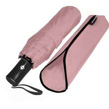 Windproof Travel Compact Umbrella-Automatic Umbrellas For Rain-Compact Folding Umbrella, Travel Umbrella Compact, Small Portable Windproof Umbrellas For Men Women Teenage.(Pink),42Inch-1Pack,Pink - 粉紅色的 - 查看 7