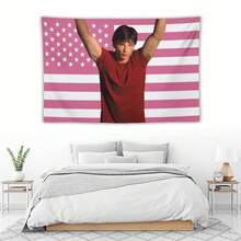 Tom Flag Welling Tapestry Wall Hanging, It Can Be Used For Room Flag Walls, Bedrooms, Living Rooms Welling,Kitchen,Outdoor, Parties,GiftWall Art With Peach-Colored Decorationhome Decoration 4YO3 - 彩色 - 查看 8