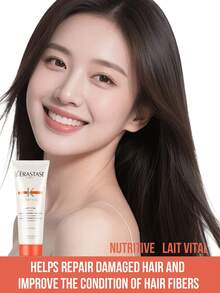 Kérastase 75ml/2.54 fl oz Dầu xả dưỡng tóc bóng mượt, chống khô xơ, dưỡng ẩm sâu cho tóc, mang lại độ bồng bềnh và mềm mượt tức thì, phục hồi tóc hư tổn và cải thiện tình trạng tóc. 3 bước sử dụng dễ dàng: Gội đầu, lau khô, thoa dầu xả, massage, xả sạch. Thích hợp cho tóc khô, xoăn, hư tổn, cũng như tóc thường đến hơi khô. Chăm sóc hàng ngày, nuôi dưỡng cao cấp, dưỡng ẩm lâu dài, cho tóc bóng mượt và rạng rỡ. - Dầu xả dưỡng ẩm cao cấp Kerastase với protein sữa 75ml - Xem 3