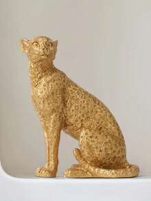 1 tượng báo đốm nằm phục bằng nhựa kiểu cổ điển, thích hợp trang trí phòng học, sảnh, văn phòng, khách sạn. - Nhiều màu - Xem 5