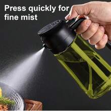 1pc Handheld Oil Sprayer, 2-In-1 Spraying And Pouring Function, Large Capacity Olive Oil Dispenser, Suitable For Kitchen And Home, Mist Spraying, Leak-Proof, No Residue, Ideal For Graduation Gifts, Bachelor Parties, Bridesmaid Gifts - Black - View 6