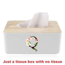 Tissue Box Table Napkin Rings Tissue Case Paper Box Container Bamboo Cover Solid Wood Car Storage And Organization Box Home Table Decoration - Flower Color - View 30