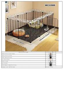 Modular Dog Fence, Indoor Pet Puppy Cat Barrier, Small Dog Kennel Panels, Free Combination Isolation Gate