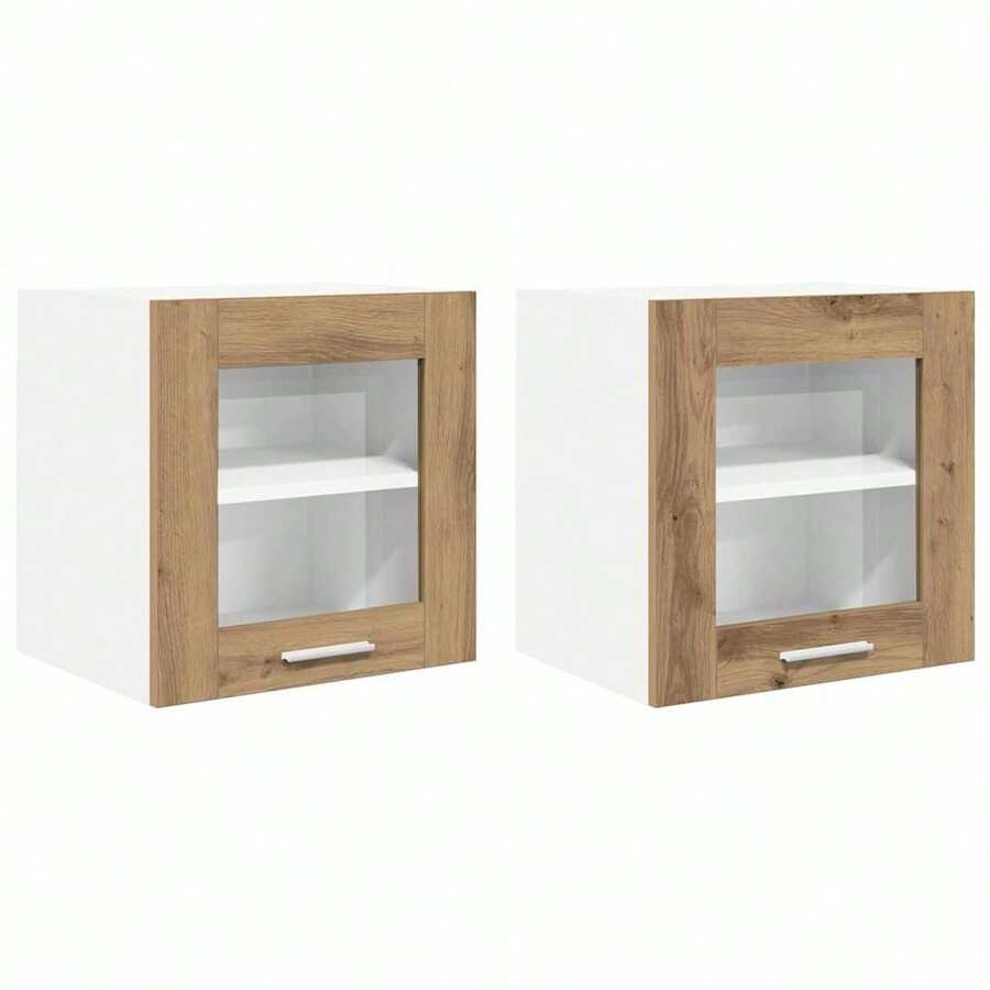 vidaXL Armadio Sospeso Riga 2 pz Chêne artigianale 40 x 31 x 40 cm - Castano - Visualizzare 1