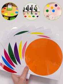 1/4Pcs Large Polka Dot Stickers, Writable & Erasable Stickers, Suitable For Baby Nursery Decor, Ideal For Group Offices, Meeting Rooms, Home Refrigerators, Walls, Windows & Floors – Perfect For Notes Anywhere - Multicolor - View 2