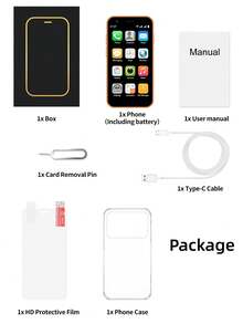 SERVO Mini Smartphone, Android 8.1 OS, WCDMA Dual SIM Dual Standby 3G Network, 3.0" HD Display, Compact Body, 2GB RAM + 16GB ROM, Single-Handed Operation, Ultra-Compact Phone - Orange - View 11