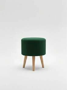 Round Ottoman With Stick Legs, Polypropylene, Stool, 36x36cm, Reinforced - 綠色 - 查看 4
