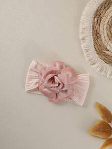 1件新生儿花朵发带，时尚可爱婴儿头饰，柔软尼龙发饰，情人节礼物 - 彩色 - 查看 13