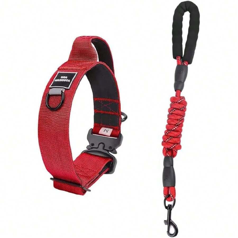 Collar Táctico para Perros -  y Comodidad en Tus Paseos,Collar de Perro Resistente y Ligero (Rojo, M),37648034 - Marrón Chocolate - Ver 1