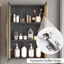 ccArmarios De Pared Armario De Baño De Pared para El Hogar Botiquín De Metal con Puerta De Cristal Caja De Almacenamiento para Cosméticos Y Perfumes Mueble De Ducha sobre El Inodoro Color Negro 6nn - Negro - Ver 3