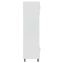 vidaXL Backofenschränke, 2-teilig, Porto White, Holzwerkstoff - Weiss - Übersicht 6