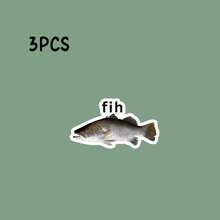 Fih Fish Meme Sticker: Funny Vinyl Decal - Stocking Stuffer - Multicolor - View 8