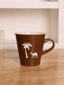 1pc 230ml Camel Pattern Breakfast Cup, Minimalist Ceramic Coffee Cup, Afternoon Tea Cup, Couple Cup, Ceramic Mug For Home Breakfast Milk, Hanging Ear Coffee Cup, Ceramic Cup, Coffee Cup, Wine Glass, Latte Art Cup, Espresso Cup, Ceramic Cup, Kiln-Fired Glaze Ceramic Cup - Multicolor - View 14