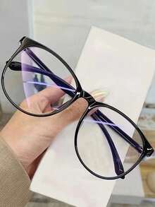 1pc Transparent Lens Reading Glasses Frame For Computer, TV, Game, Phone - Unisex - Multicolor - View 4