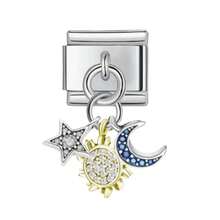Italian Module Creative DIY Steel Base Jewelry Silver Pendant Handmade Craft Bracelet Accessories Bangle - 3 - View 13