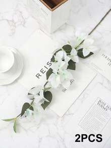 1/2支仿真三角梅，30.7英寸丝绸花枝，仿真花藤，适用于婚礼装饰、DIY插花、花瓶装饰、室内/室外点缀、节日派对装饰、家居客厅装饰、春季装饰 - 彩色 - 查看 20