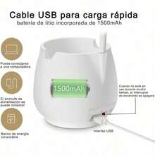 Lámpara De Mesa Con Portalápices, Blanco  | Lámpara\ Lampara Para Recamara\ Lampara De Escritorio\ Lampara Para Uñas\ Lámpara De Noche\ Lámpara Para Pestañas\ Luz Led | - por defecto - Ver 7