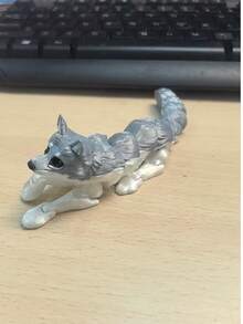 3D Printing Movable Joint Husky Desktop Handicraft Ornament - Multicolor - Grayish White - View 8
