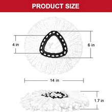 Triangle Cleaning Mop Replacement Head For O-Cedar EasyWring Microfibers Spin Mop Refill, 3 Pack ,White - 白色 - 查看 4