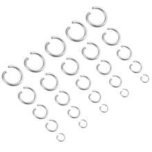 200pcs Stainless Steel Open Jump Rings, Necklace & Bracelet Connector Rings, Handmade Craft Rings, Beaded Bracelet Linking Rings, DIY Jewelry Making Findings - Single-loop Opening - View 5