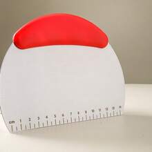 1pc Stainless Steel Dough Cutter With Measurement Scale, Household Bread, Pasta, Candy Cutting Tool