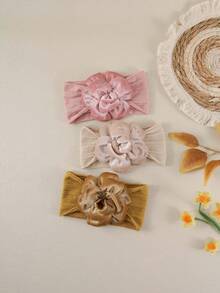 1pc Baby Girl Valentine's Day Floral Headband, Perfect Gift - Multicolor - View 4