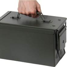 GREELUE Schwerlast-Großwerkzeugkiste aus robustem Metall, sicherer Klappdeckelverschluss, vielseitige Aufbewahrungskiste für Garage, Werkstatt, LKW, Auto, Zuhause – Organizer für Werkzeuge, Teile – Ideal für Profis & DIY-Projekte, Schwerlast-Werkzeugtasche, Werkstattorganisation, klassisches Design, robuste Bauweise, professionelle Mechaniker - Zahlenschloss 30 x 22,5 x 17 cm - Übersicht 4