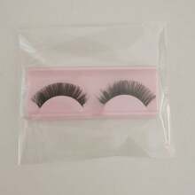 5D Thick False Eyelashes, Natural DD Curly & Fluffy Cat Eye Lashes, Faux Mink Lashes, Fluffy Cartoon Style Lashes, Makeup Tools - Black - View 6