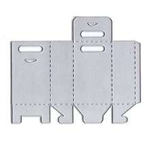 1件金属切割模板礼盒情人节模切图案，适用于贺卡装饰、DIY剪贴簿、相册卡片