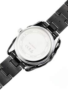 1pc Vintage Spider Shaped Alloy Material Men's Wrist Watch, With Waterproof, Calendar, Luminous Display, Best Gift For Halloween, Christmas - Black and White - View 4