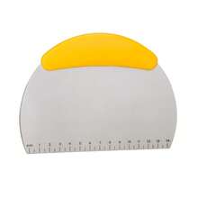 1pc Stainless Steel Dough Cutter With Measurement Scale, Household Bread, Pasta, Candy Cutting Tool