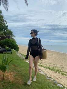 Women Bikini Sets - Black - View 2
