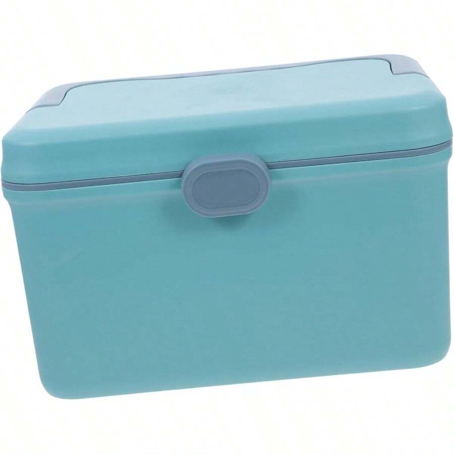 ccPartyKindom Caja De Medicamentos De Gran Capacidad Para Guardar Medicamentos El Armario Incluye Asas y Sirve Como Neceser Hogar y Viajes Vacíonn - Azul - Ver 1
