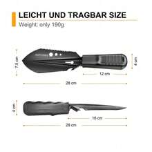 1pc Hiking Shovel, Camping Shovel, Backpack Travel Shovel, Portable Shovel, Multi-Functional Tool, Ultra-Light Camping Tool With Storage Bag, Suitable For Gardening, Outdoor Activities, Wilderness Survival - Multicolor - View 7