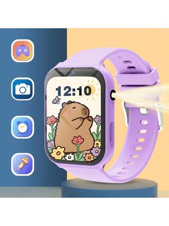 Reloj inteligente para niños 2025, pantalla táctil de 1.83", podómetro, 18 juegos educativos, linterna, calendario, cuenta regresiva, calculadora, cronómetro, artículos esenciales prácticos para el día a día, también un maravilloso regalo de Navidad para niños