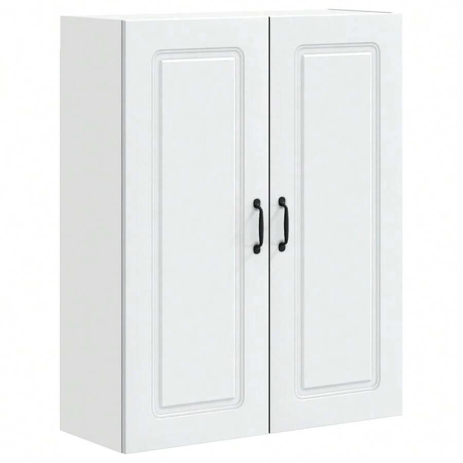 vidaXL Armoire de cuisine avec rangement Kalmar Blanc 80 x 31 x 100 cm - Blanc - Voir 1