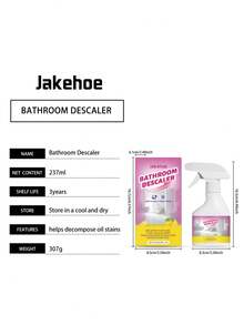 浴室除垢清洁喷雾 - 去除水渍、污垢和水垢。适用于水龙头、浴室玻璃、墙壁、瓷砖和马桶表面。 - 彩色 - 查看 6