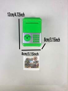 Dinosaurier Muster Sparschwein, Kinder ATM Bargeldbox, simuliertes mechanisches Schloss, simuliertes Passwortschloss, kreative Aufbewahrungsbox, Kindergeburtstags-Geschenkspielzeug, Schlüsselaufbewahrungsschrank - Verschiedenfarbig - Übersicht 8