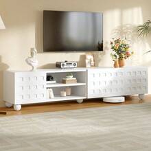 Television Stands & Entertainment Centers - White+Particle Board - View 6