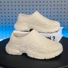 EVA Chef Shoes, Lightweight, Comfortable, Slip-On, Anti-Slip, Waterproof, Oil-Resistant, Wear-Resistant, Fashionable Casual Shoes - Khaki - View 2