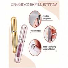 10pcs/Set 5ml Refillable Perfume Atomizer, Organizer Pouches Mini Portable Spray Bottles, Cologne Mist Sprayer, Leak-Proof Mini Perfume Bottle. Suitable For Night Out, Travel, Party And Dates. Packaging Bags Perfume Refillable Bottle - 彩色 - 查看 9