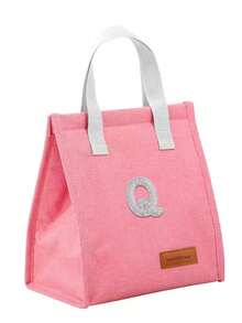 1pc A-Z Letter Large Capacity Hook And Loop Sealed Travel Portable Lunch Bag, Handbag, Outdoor Insulated Lunch Box Bag, Suitable For Work, Office, School, Waterproof, Keeps Food Fresh And Warm, Aluminum Foil Insulation Container, Suitable For Outdoor Dining, Work , Home, Restaurant, Beverages, Candy, Fruit, Pastries, Snacks, Nuts, Lunch Bag - Multicolor - View 133