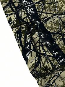 1 pieza Pantalones cargo de pierna recta con estampado de ramas, de hombre, ligeros para primavera/otoño, de ajuste holgado, para uso casual, trabajo y ejercicio - Multicolor - Ver 6