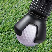 高尔夫球拾取器，塑料金属材质，适用于练习和球场。 - 黑色 - 查看 2