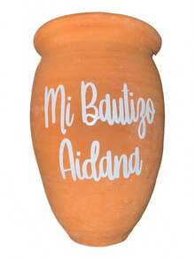 TendenciaJuego A Personalizar Vasos Cantarito De Barro 12 Vasos 500mlCalidad premium - Bautizo - Ver 2